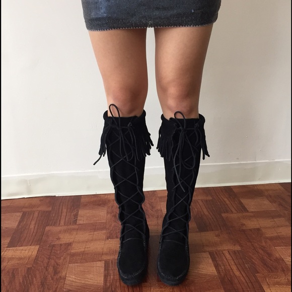 Vintage Minnetonka knee high boots