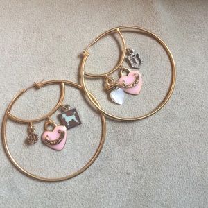 REAL juicy hoop earrings (never worn)