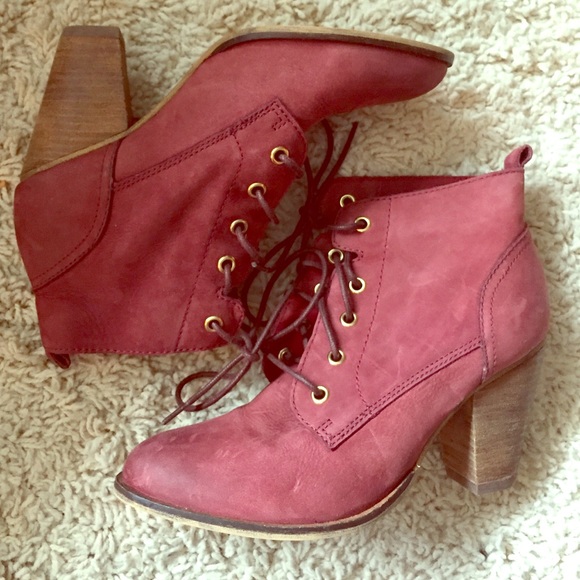 Steve Madden Shoes - Suede Lace-Up Booties