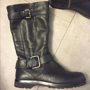 Motorcycle Boots - Black leather by Gentle Soles