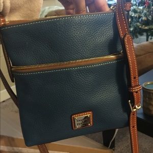 Dooney and Bourke blue leather cross body