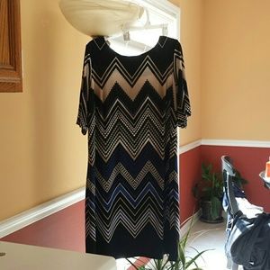 Chevron dress by Sandra Darren from Dressbarn