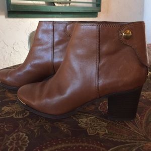 Coach leather ankle boots