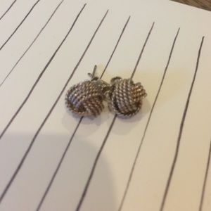 Tiffany twist knot earrings