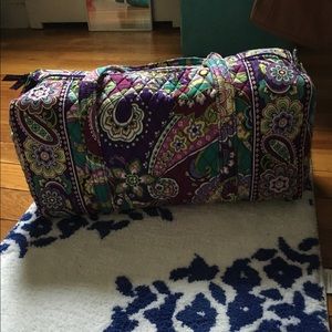 Vera bradley small duffel bag in heather NWT
