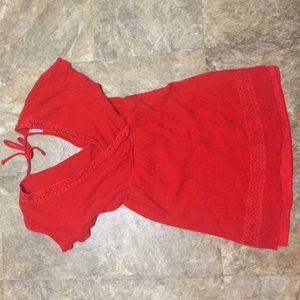 Forever 21 100% Raylon Red dress