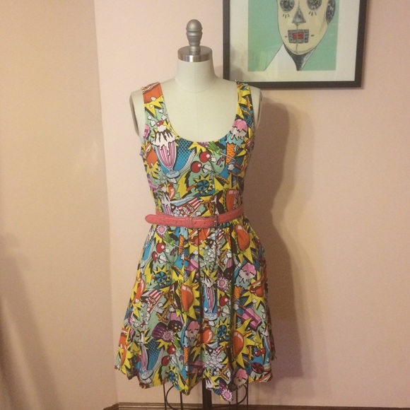Crazy cotton printed dress