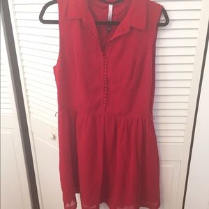 50s style red dress