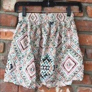 bar III Aztec print skirt