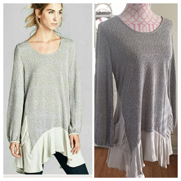 NEW CONTRAST SWEATER TUNIC - Picture 3 of 4