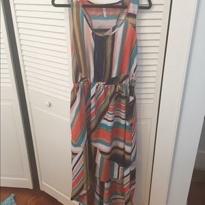 High low colorful dress