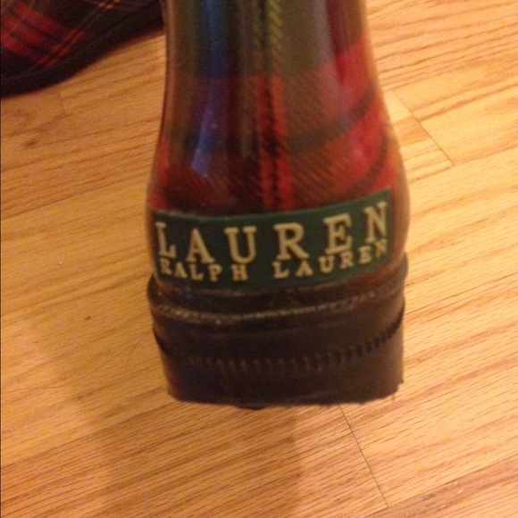 Lauren Ralph Lauren plaid rain boots - Picture 3 of 4
