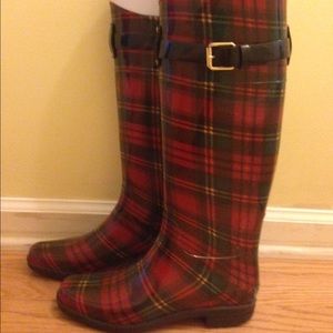 Lauren Ralph Lauren plaid rain boots