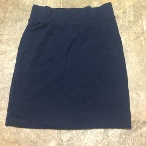 M Navy body-con skirt