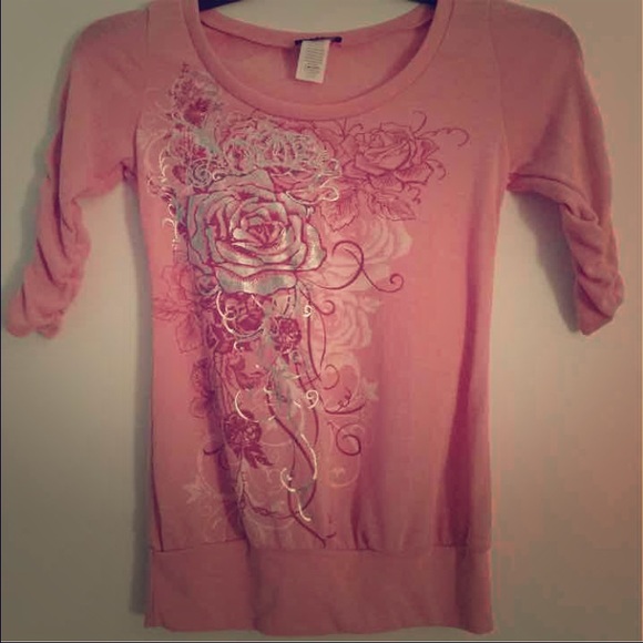 Pink floral top