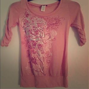 Pink floral top
