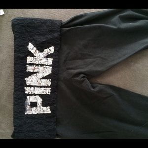 PINK Sequin Yoga Pants