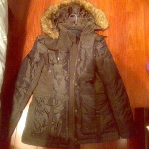 Miss Sixty puffy army green winter jacket sz sm