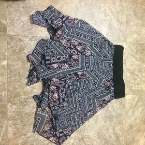 Flowy Aztec and Flower-patterned skirt!