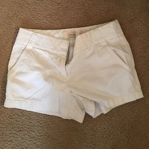 J crew shorts / white