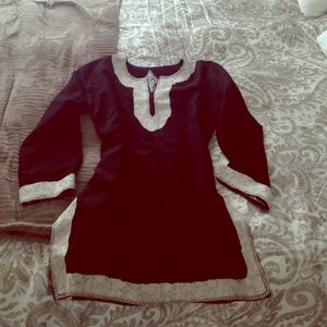 Black Indian tunic.