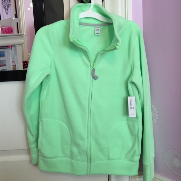 Lime green fleece jacket!
