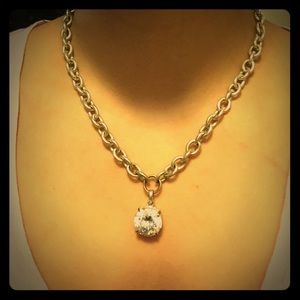 Fake diamond chain necklace