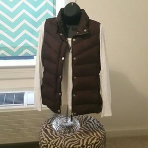 J. Crew brown puffer vest