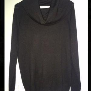 Cowl neck black sweater
