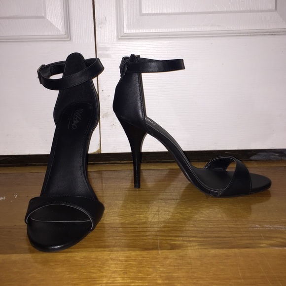 Black Strap Heels