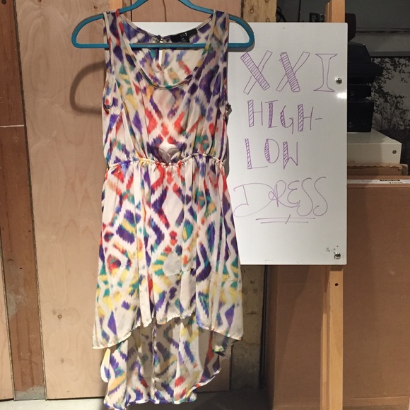 Forever 21 see-through high low dress