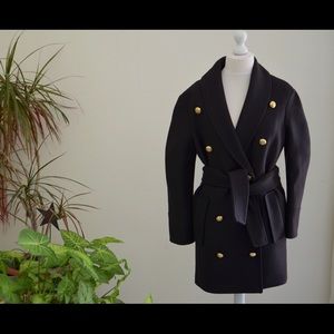 BALMAIN x H&M  WOOL PEA COAT