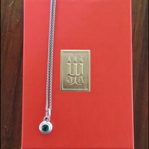 James Avery necklace & Emerald pendant