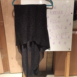 Forever21 high-low star-y skirt