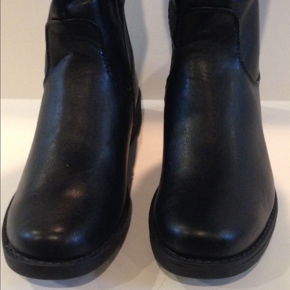 Double  buckle Knee High Boots - Picture 3 of 4