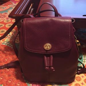 Coach Leather Mini Backpak