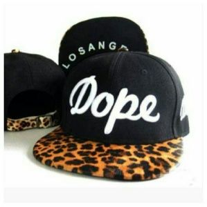 Dope leopard print snap back hat