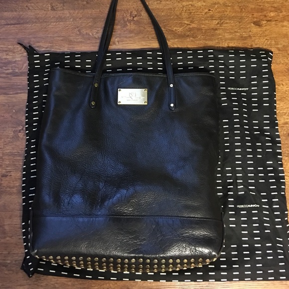 Black leather Rebecca Minkoff tote