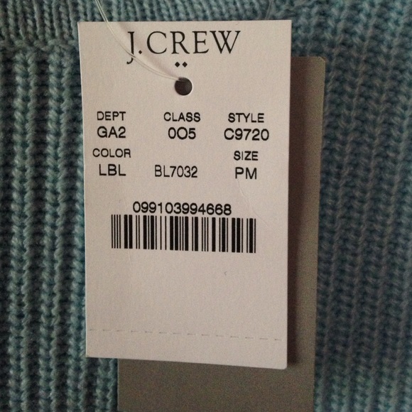 J. Crew Factory Petite Medium Sweater Light Blue - Picture 2 of 4