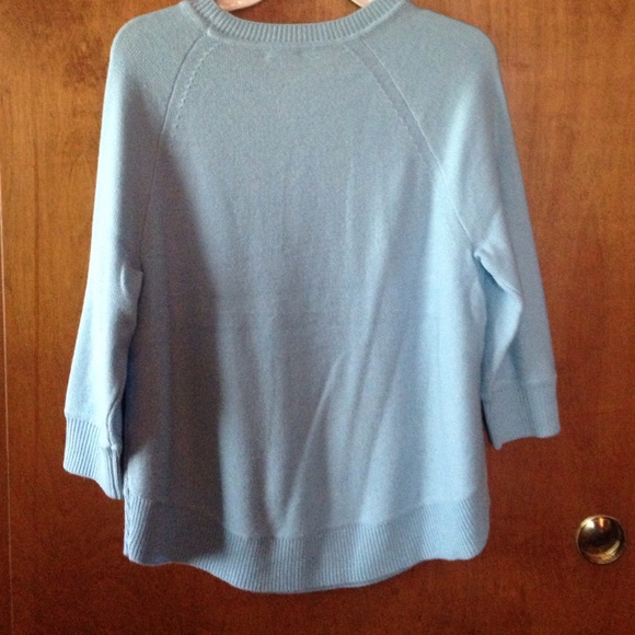 J. Crew Factory Petite Medium Sweater Light Blue - Picture 4 of 4
