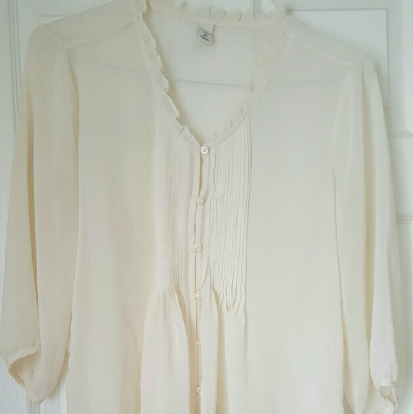 Cream blouse