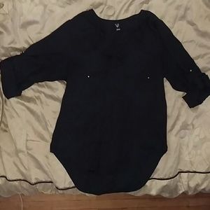 Black Windsor blouse