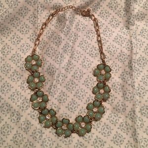 Beautiful green floral necklace