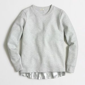 JCrew Sequined Trim Sweatshirt
