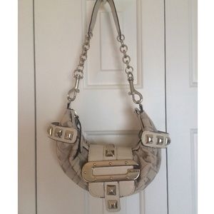 Vintage Guess Tan Mini Hobo Studded Purse