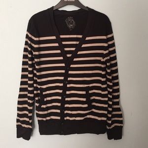 Striped Men's Cardigan