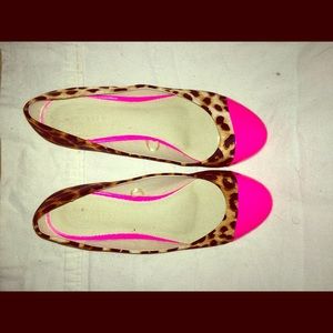Leopard Print Pink Forever 21 Ballet Flats