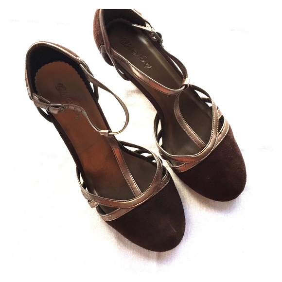 DONATED | Brown wedge heels, Size 7, Old Navy