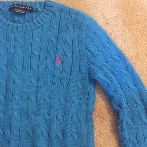 Beautiful Blue Ralph Lauren Cable Knit Sweater