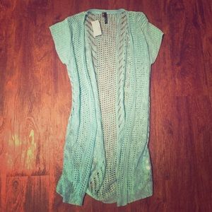 Teal cardigan